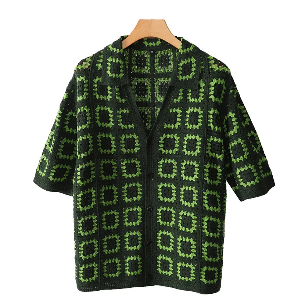Enzo | Knit Pattern Shirt