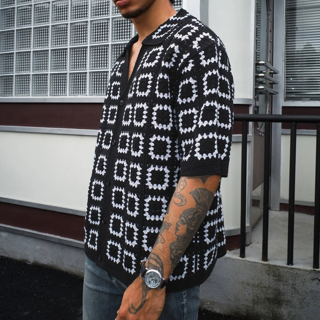 Enzo | Knit Pattern Shirt