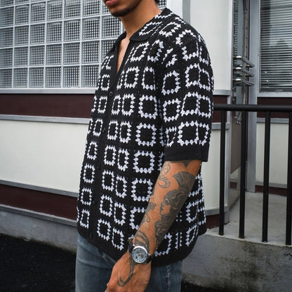 Enzo | Knit Pattern Shirt
