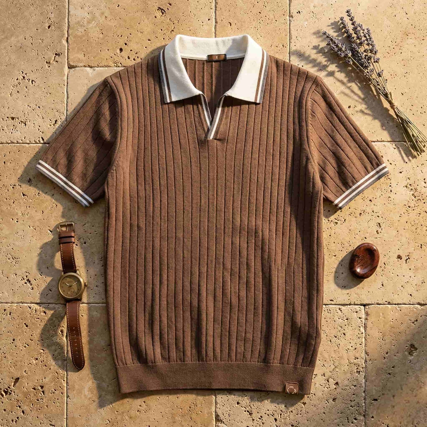 LUCA | Tipped Collar Polo Shirt