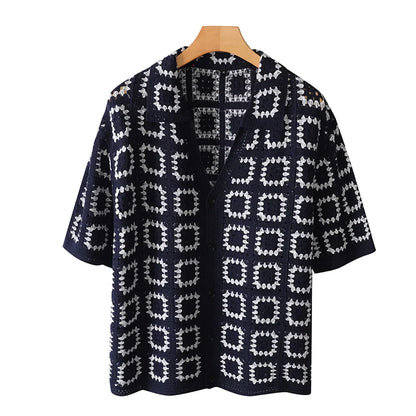 Enzo | Knit Pattern Shirt