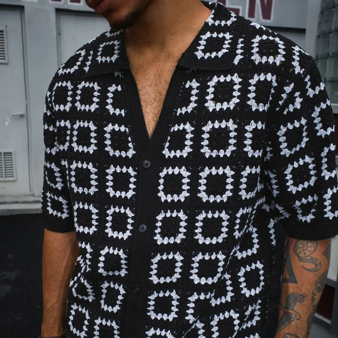 Enzo | Knit Pattern Shirt
