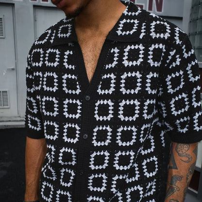Enzo | Knit Pattern Shirt