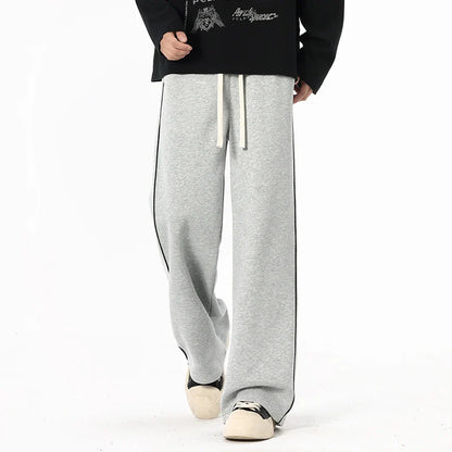 Enzo | Wide-Leg Stripe Pants