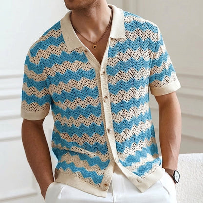 Leo | Crochet Knit Shirt
