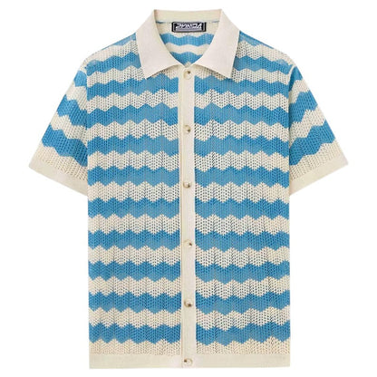 Leo | Crochet Knit Shirt