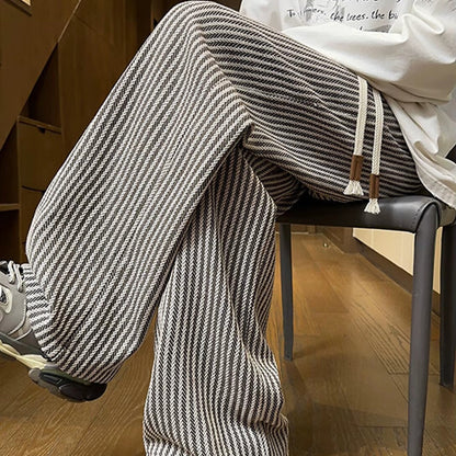 Elio | Textured Wide-Leg Pants