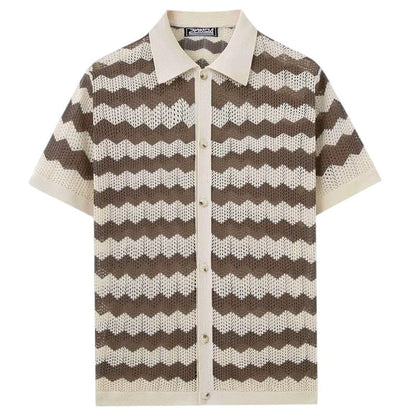 Leo | Crochet Knit Shirt