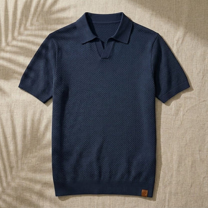 LINO | Waffle Knit Polo Shirt