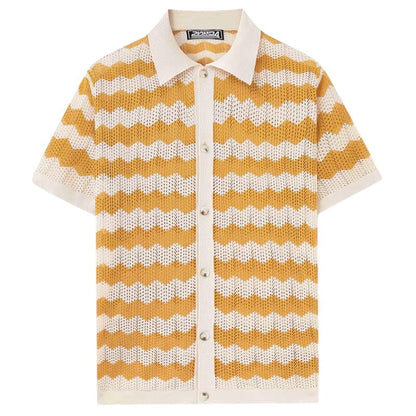 Leo | Crochet Knit Shirt