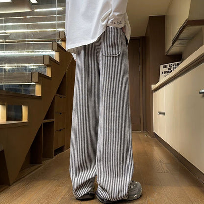 Elio | Textured Wide-Leg Pants