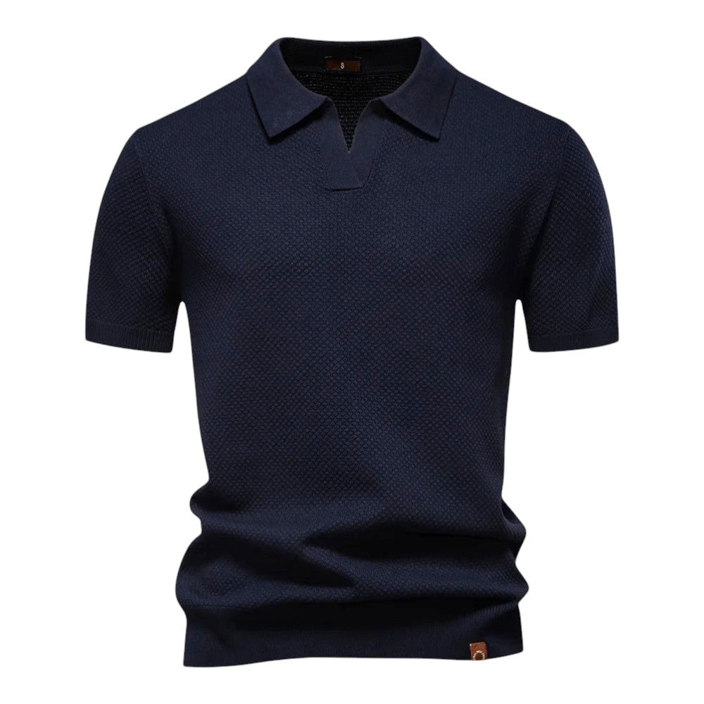 LINO | Waffle Knit Polo Shirt