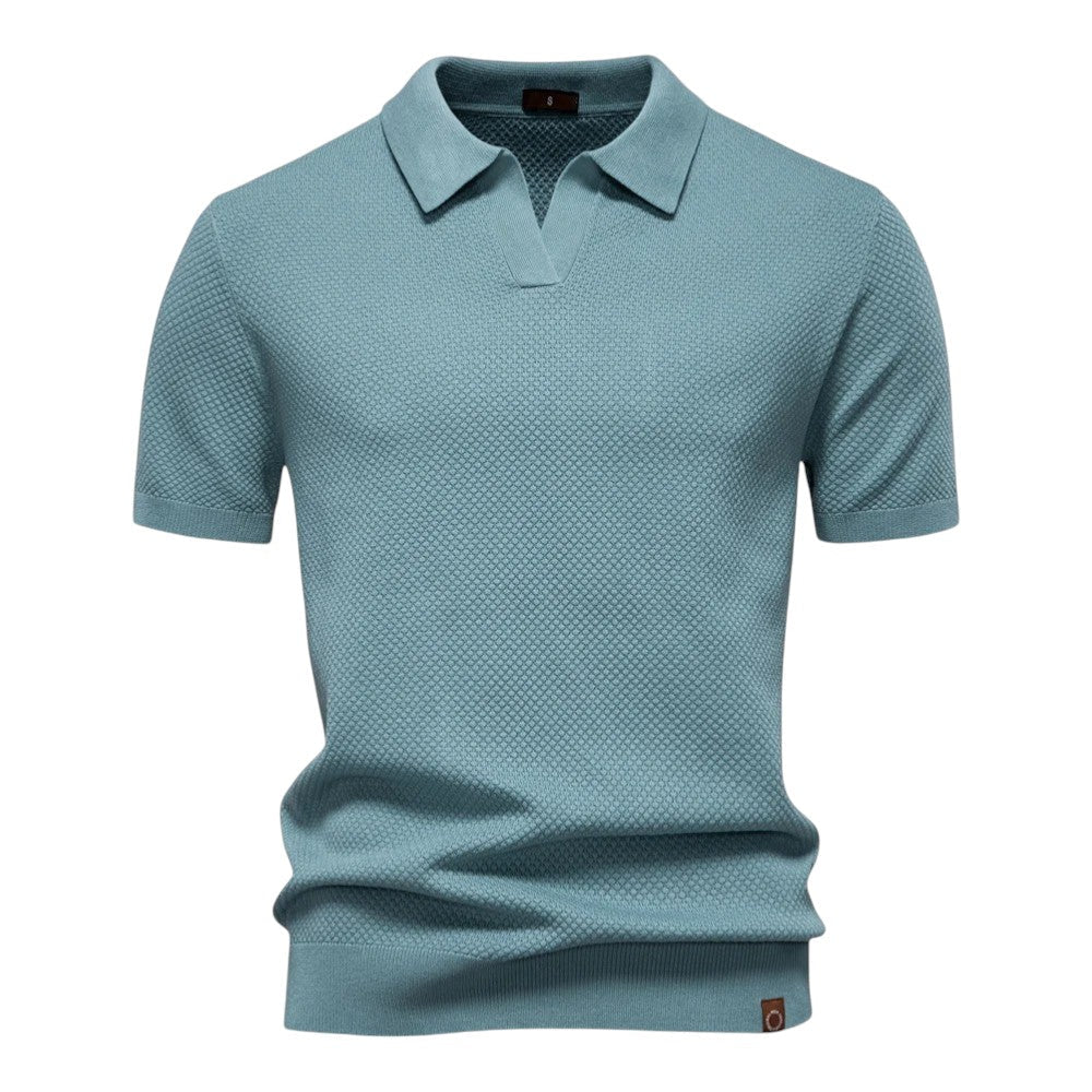 LINO | Waffle Knit Polo Shirt