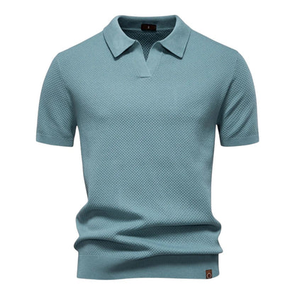 LINO | Waffle Knit Polo Shirt