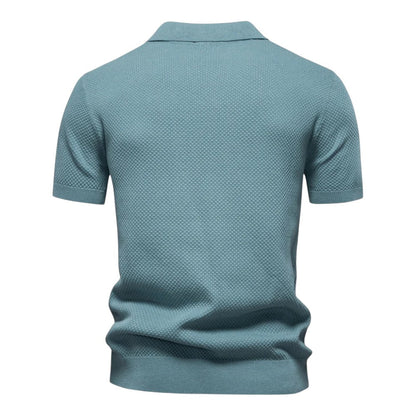 LINO | Waffle Knit Polo Shirt