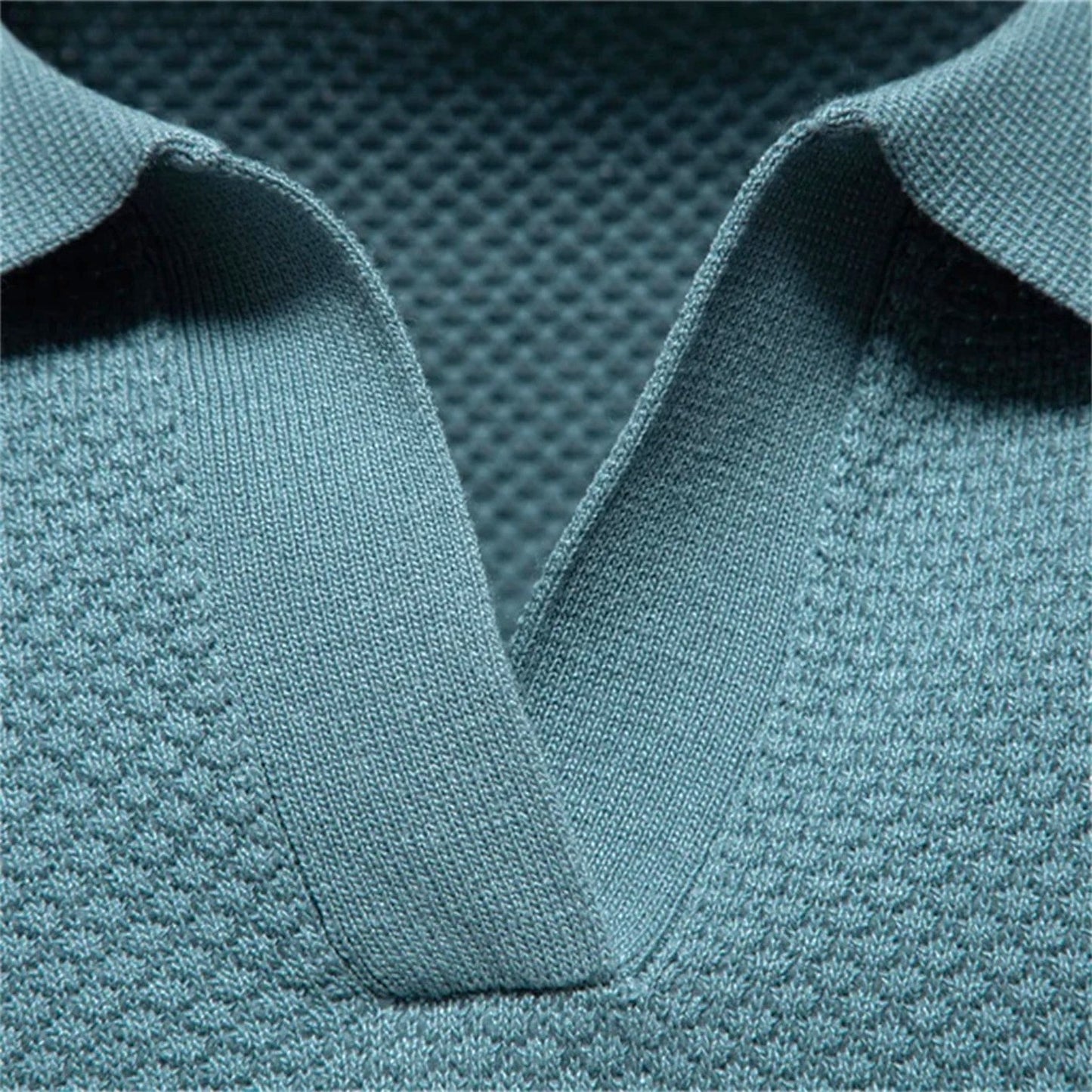 LINO | Waffle Knit Polo Shirt