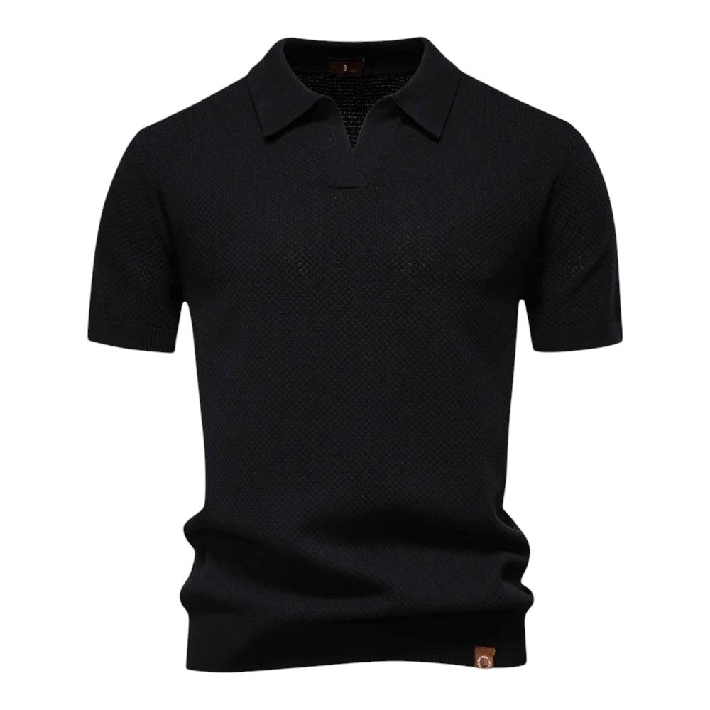LINO | Waffle Knit Polo Shirt