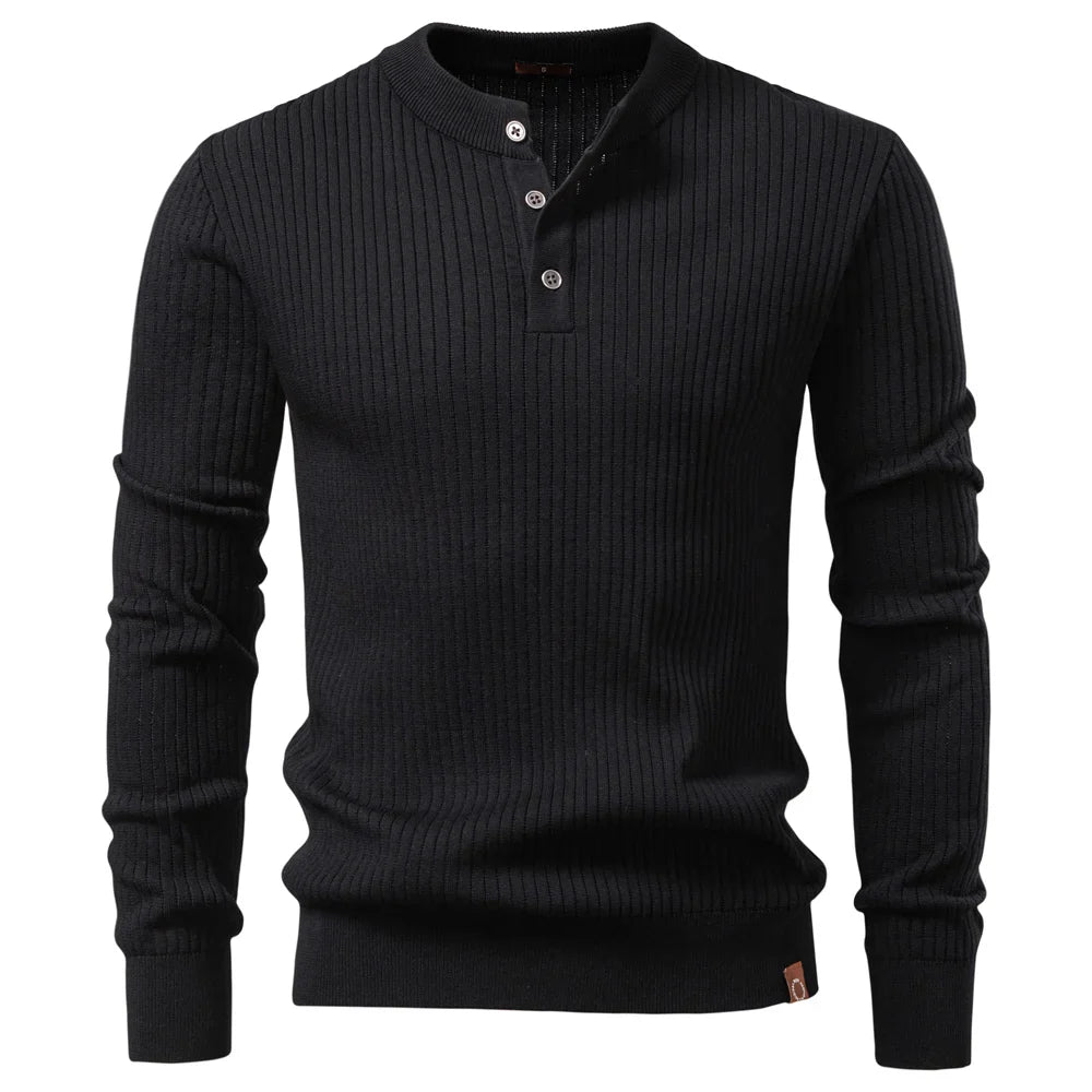 Stefano | Henley Sweater
